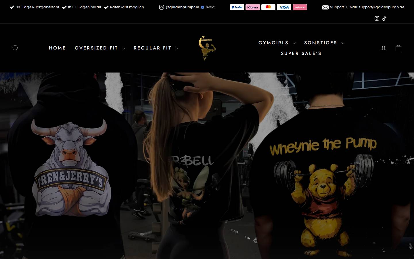 Goldenpump homepage screenshot