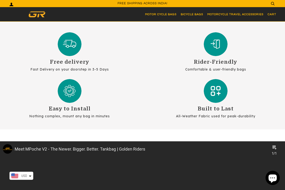 Golden Riders homepage screenshot