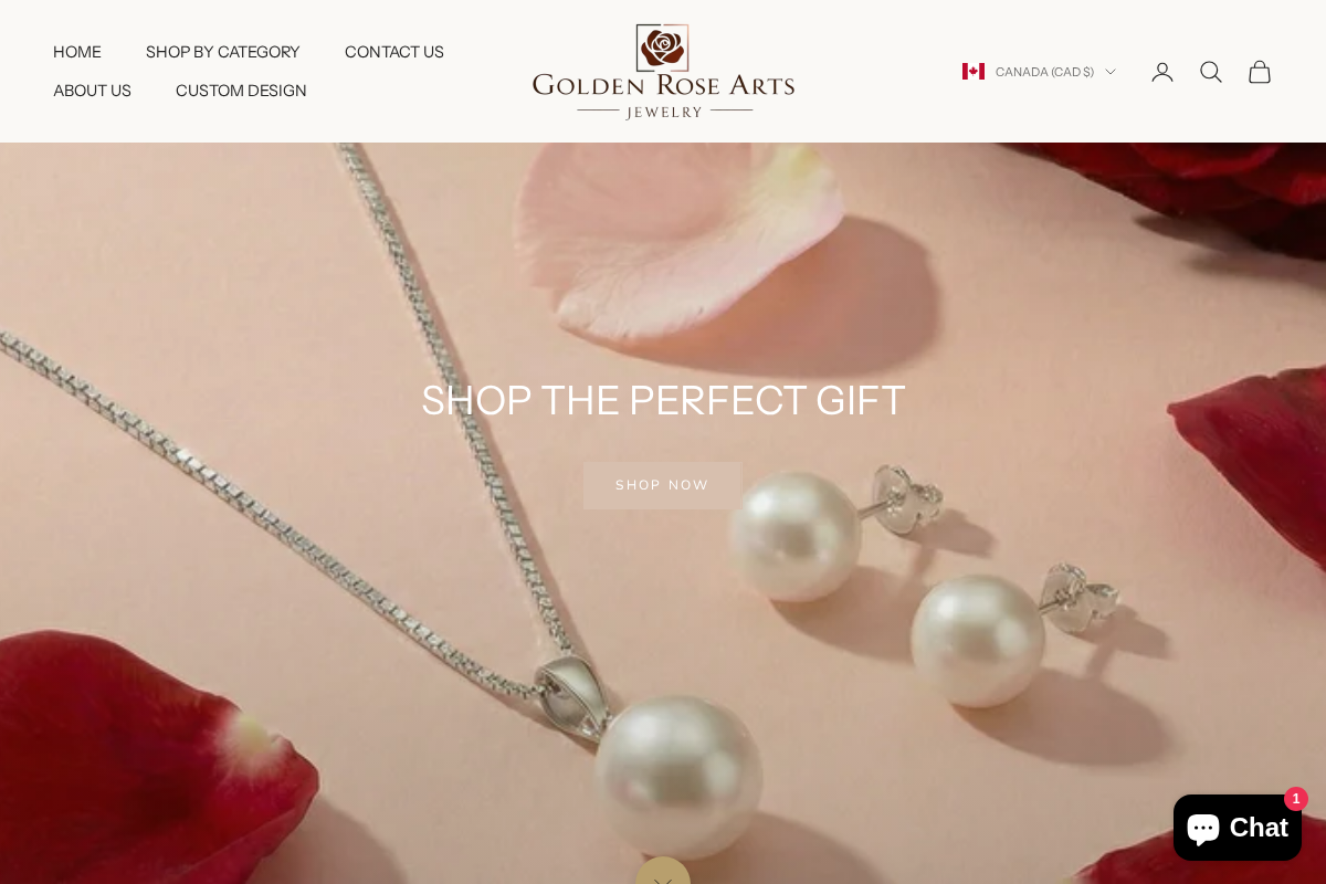 goldenrosearts.com homepage screenshot