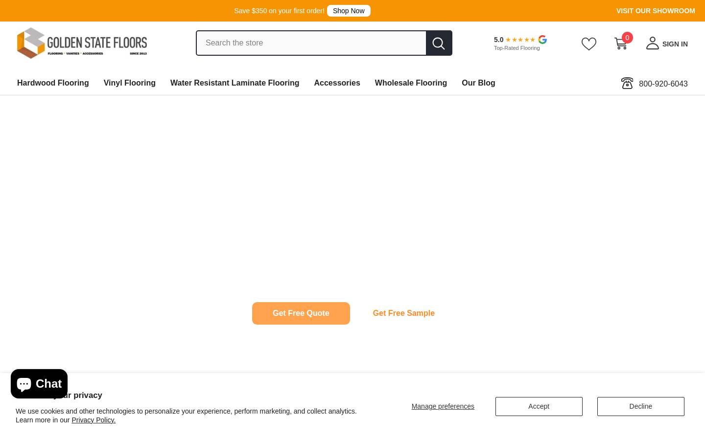 goldenstatefloors.com homepage screenshot