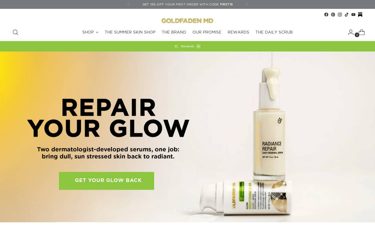 goldfadenmd.com homepage screenshot