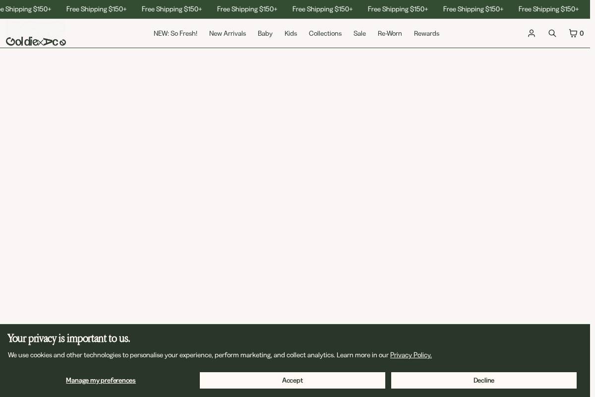 goldieandace.com homepage screenshot