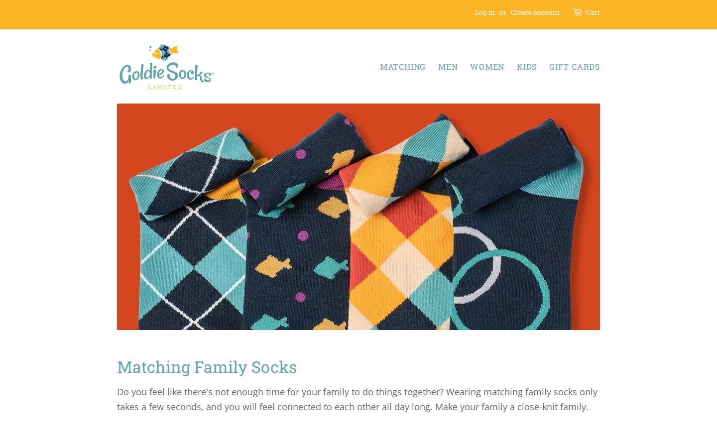 goldiesocks.com homepage screenshot