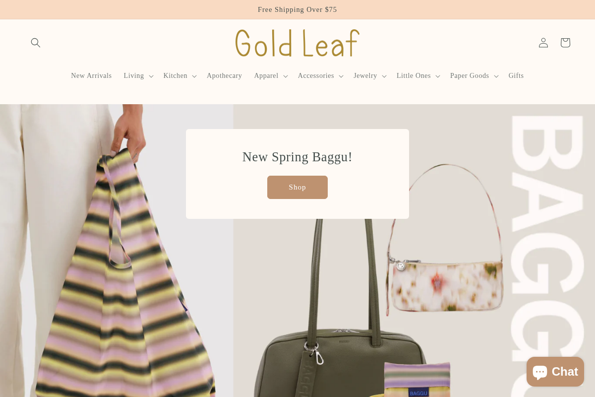 Gold Leaf SP homepage screenshot