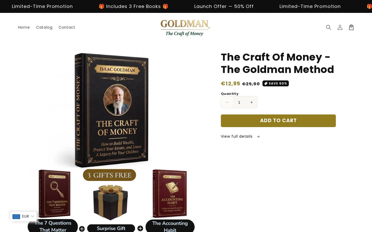 goldmanissac.store homepage screenshot