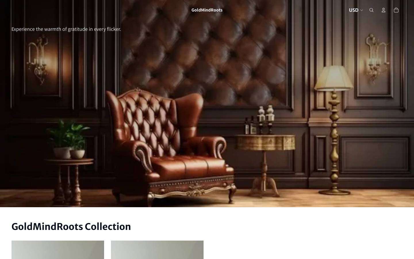 goldmindroots.com homepage screenshot