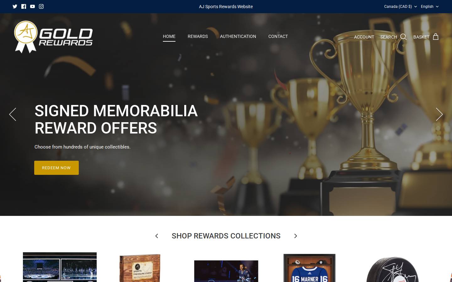 goldrewards.ca homepage screenshot
