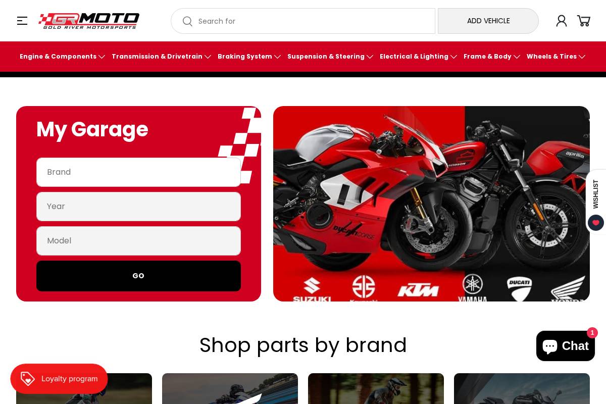 goldrivermotorsports.com homepage screenshot