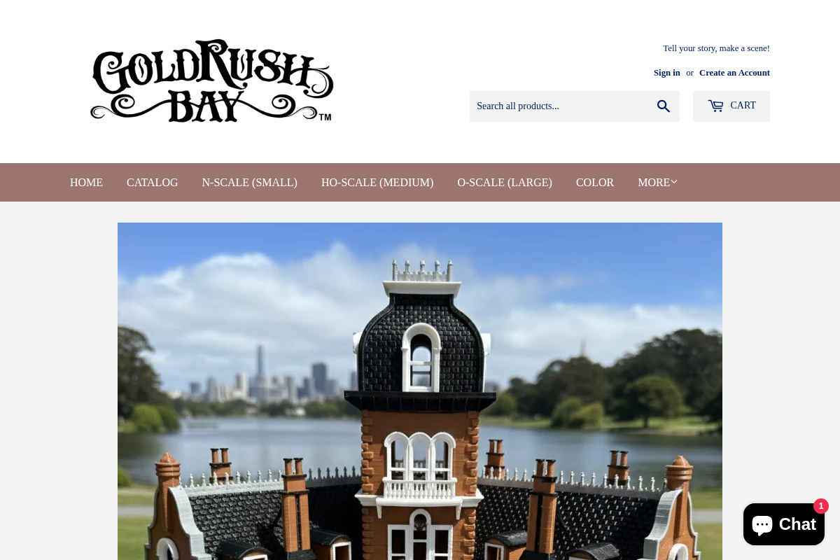 Gold Rush Bay homepage screenshot