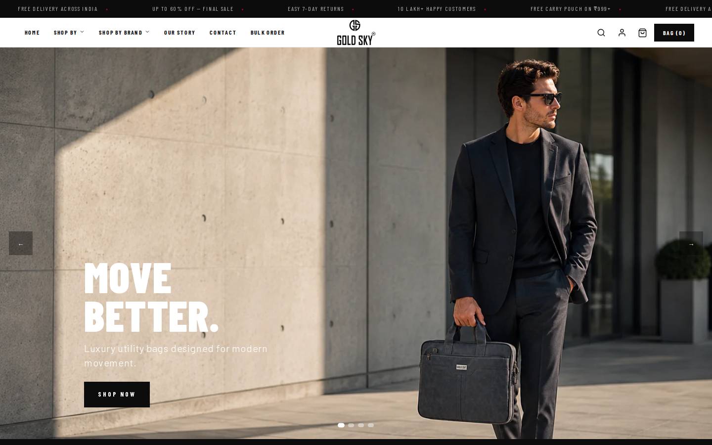 goldsky.in homepage screenshot