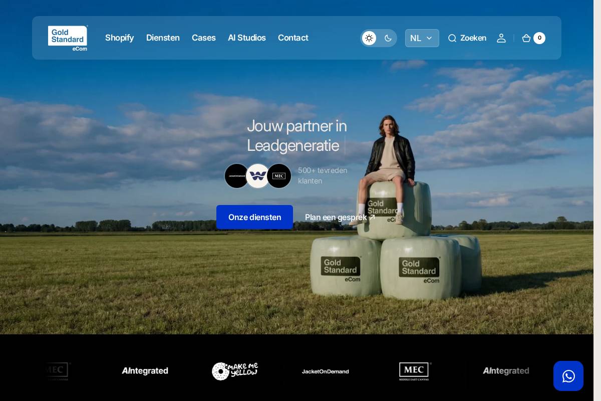 Goldstandardecom homepage screenshot