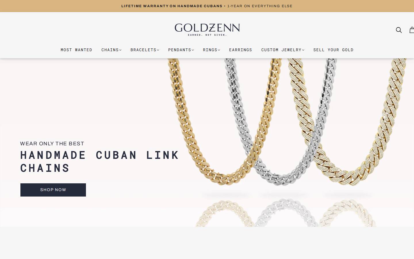 goldzenn.com homepage screenshot