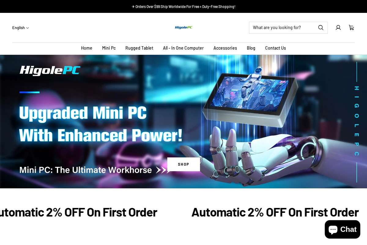 HIGOLEPC homepage screenshot