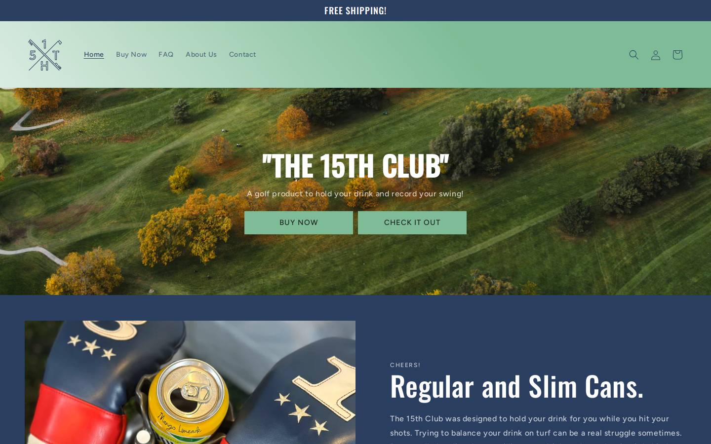 golf15th.com homepage screenshot