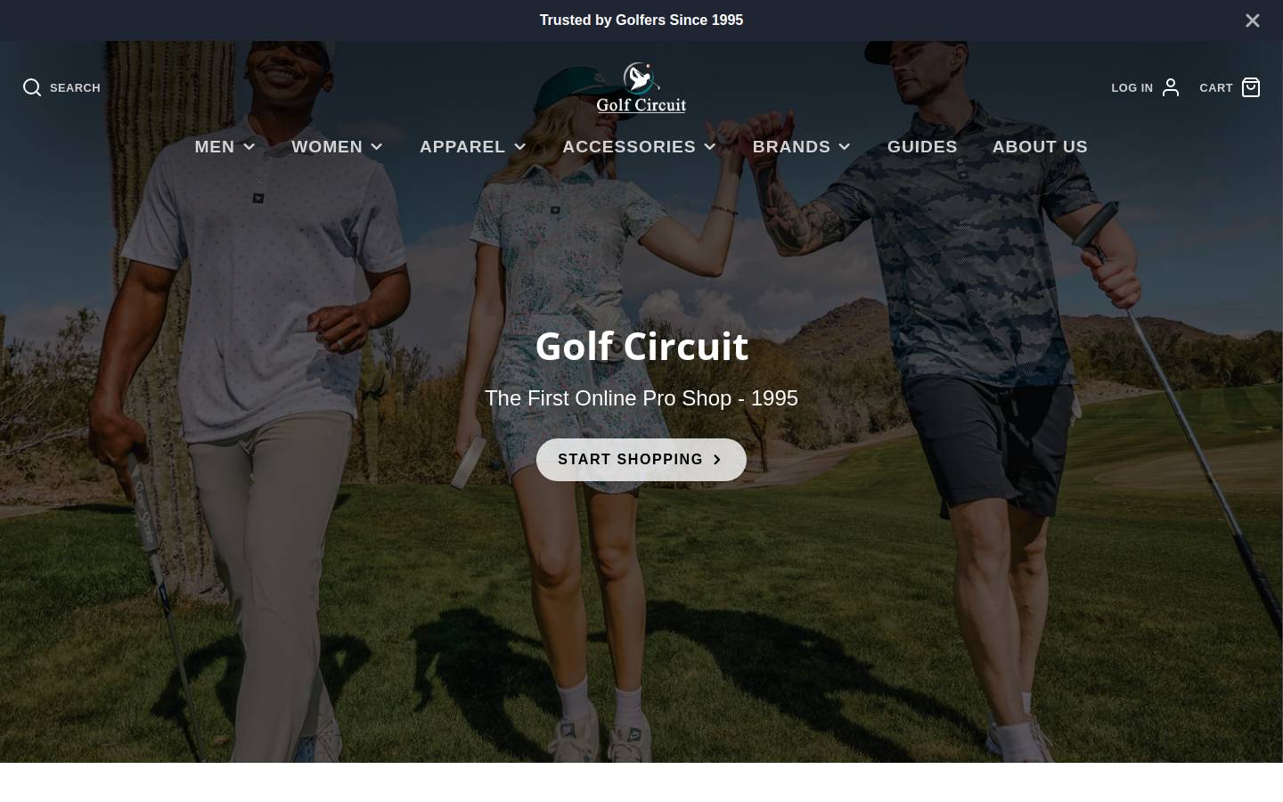 Golfcircuit homepage screenshot