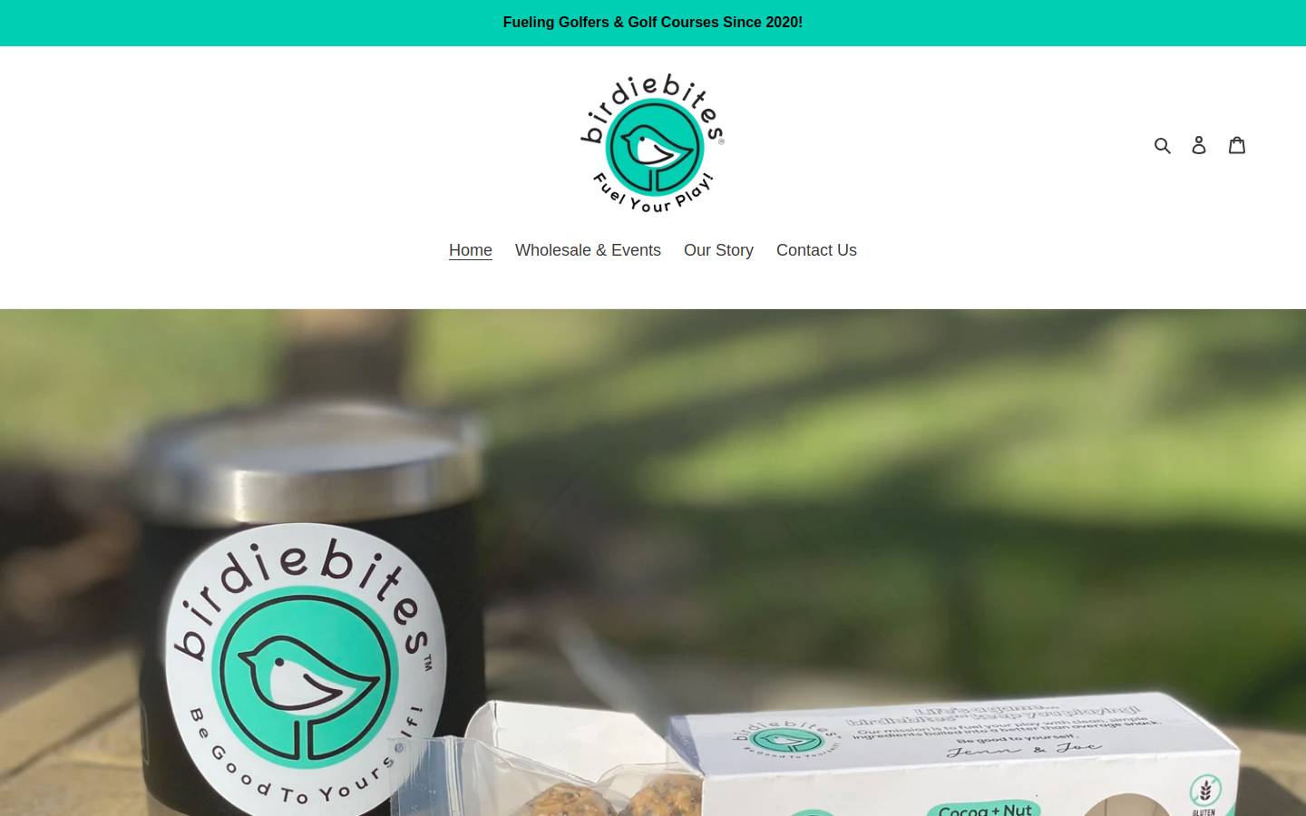 golfenergyballs.com homepage screenshot