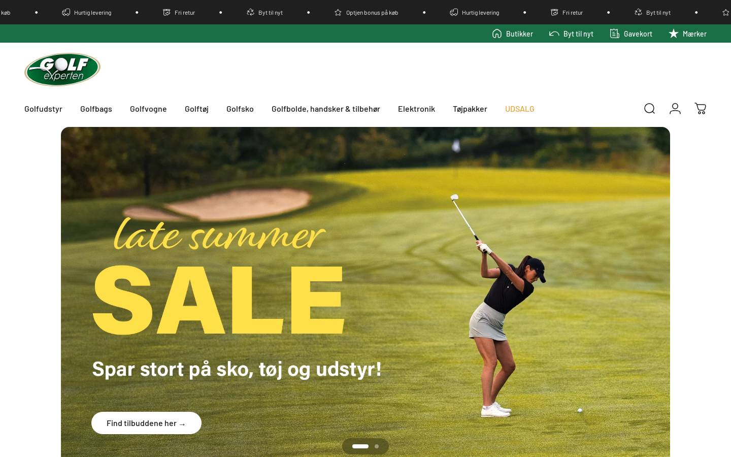 Golf Experten homepage screenshot
