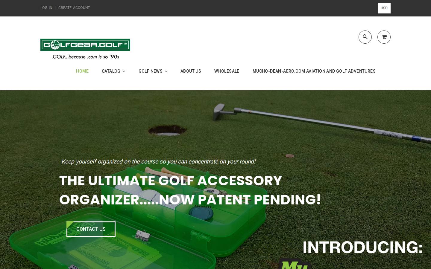 golfgear.golf homepage screenshot