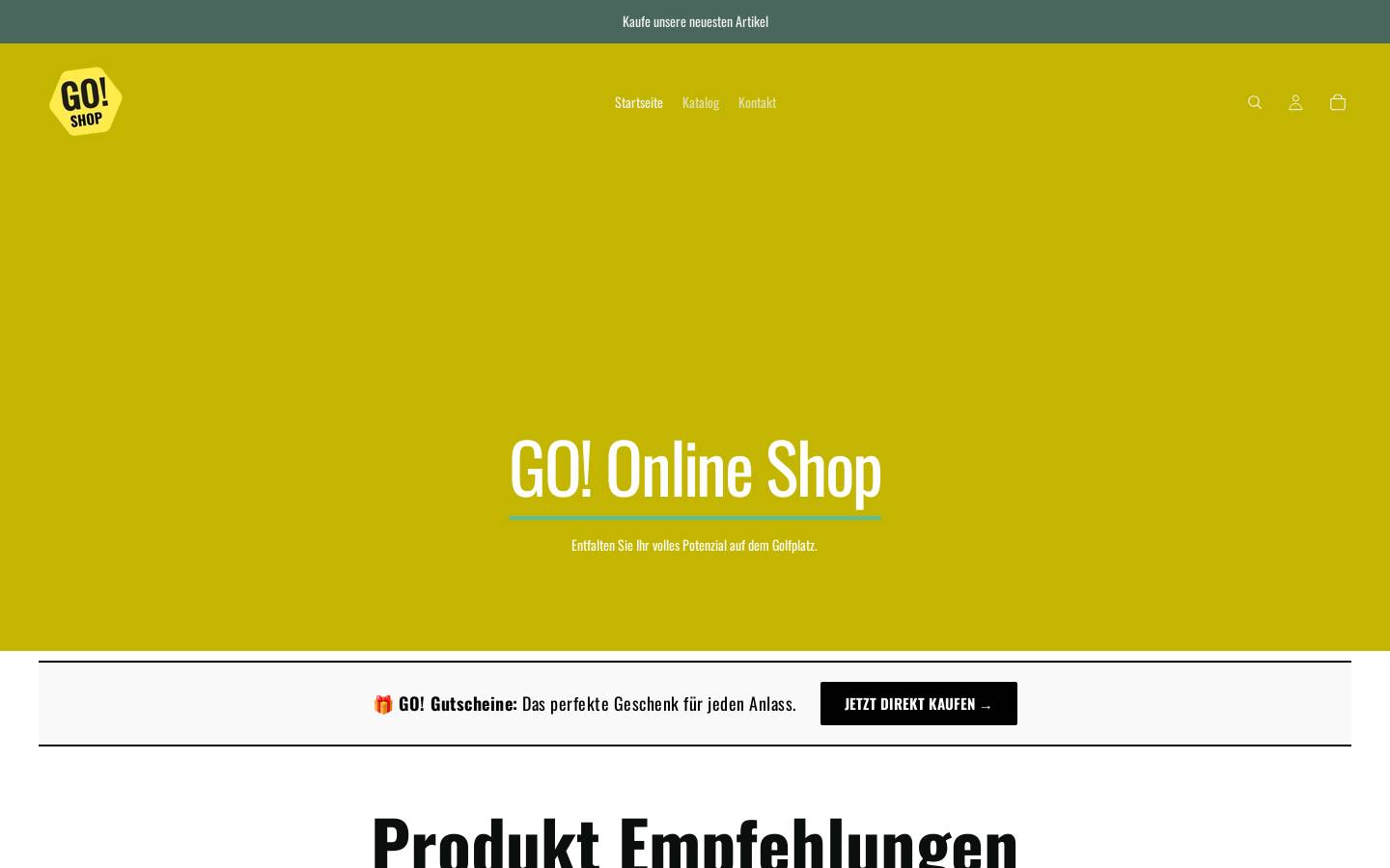 golfoffensiveshop.com homepage screenshot