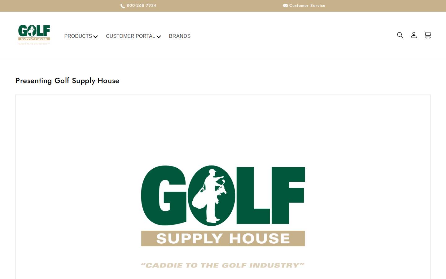 golfsupplyhouse.com homepage screenshot