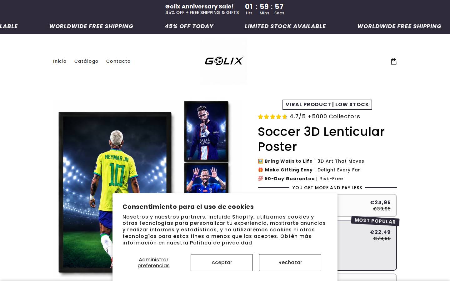 Golix homepage screenshot