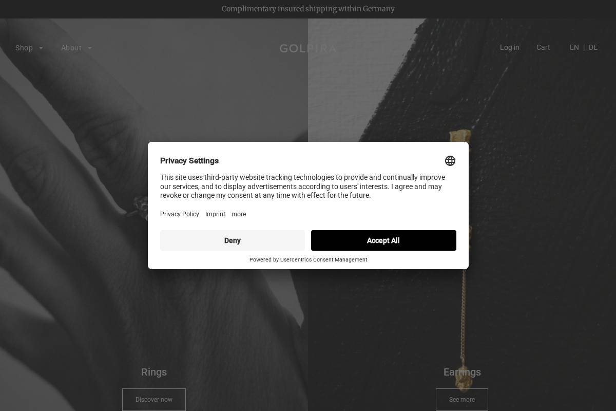 golpira.de homepage screenshot