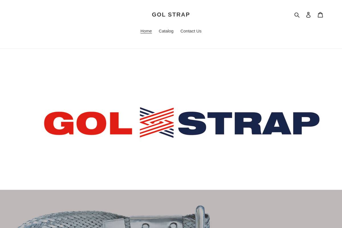 golstrap.com homepage screenshot
