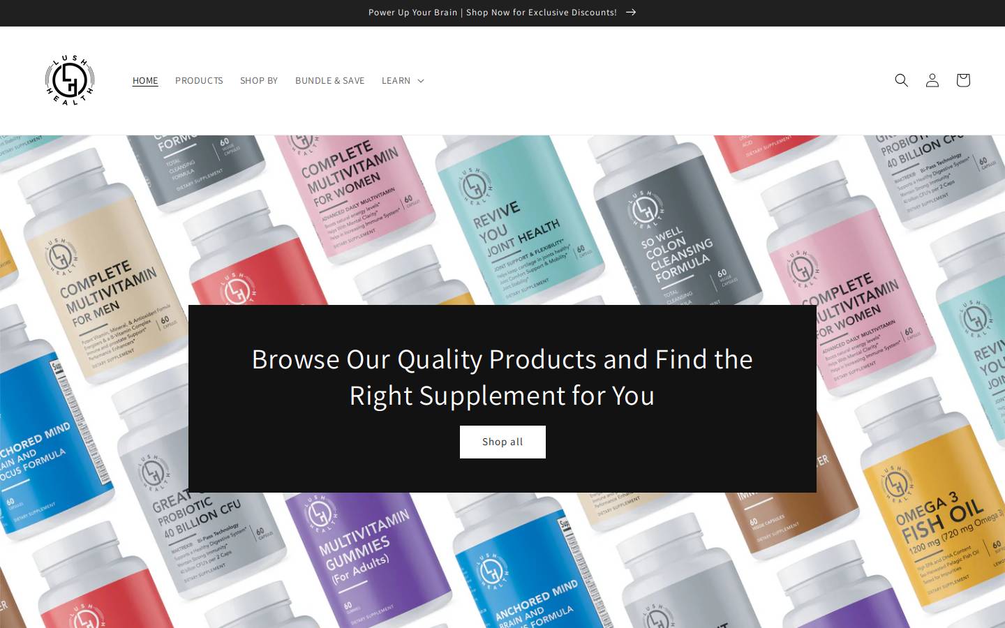 golushhealth.com homepage screenshot