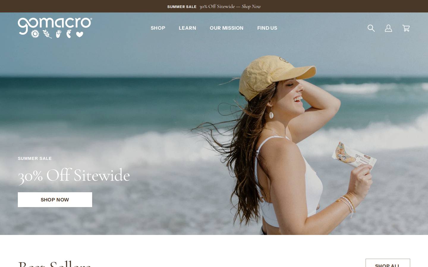 GoMacro homepage screenshot