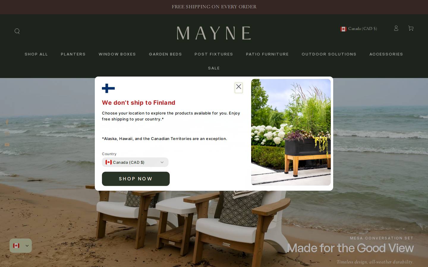 gomayne.com homepage screenshot