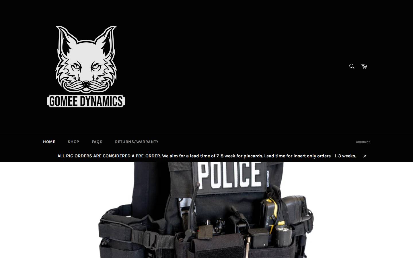 gomeedynamics.com homepage screenshot