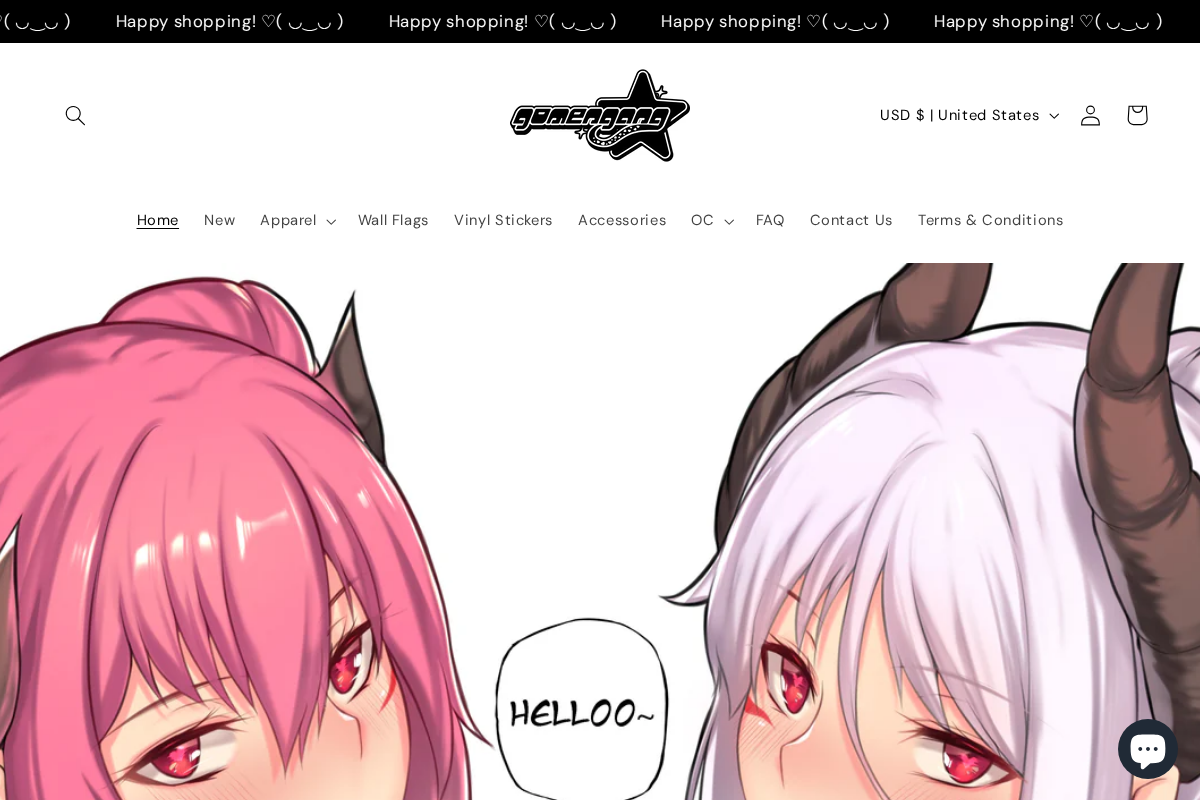 GomenGang homepage screenshot