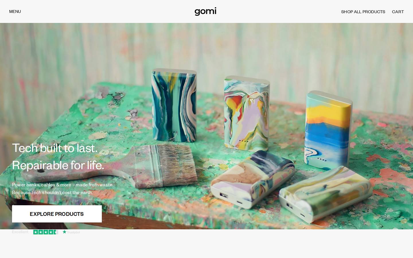 gomi homepage screenshot