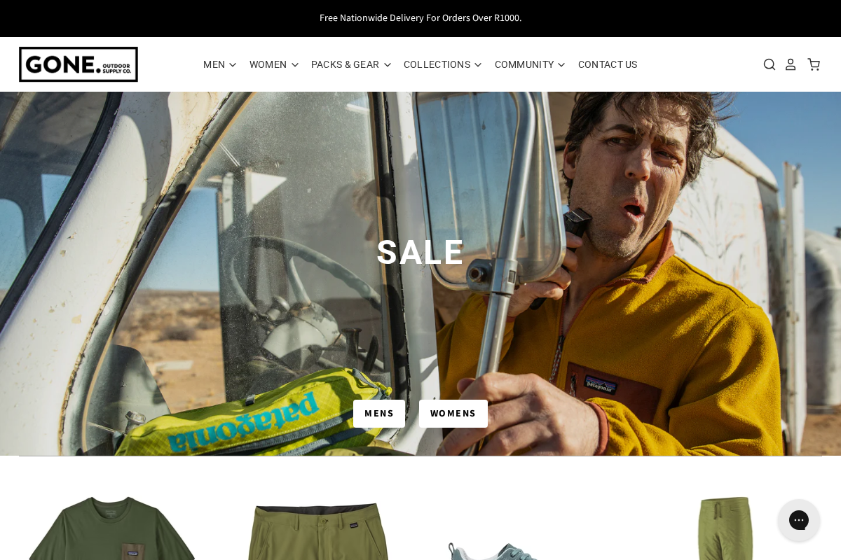 Gone. homepage screenshot