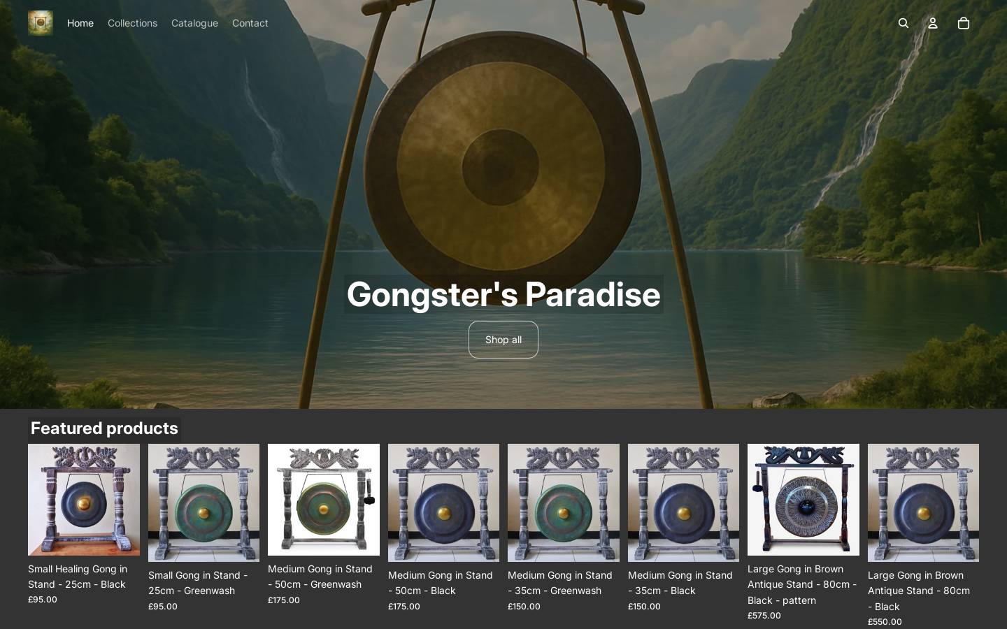gongstersparadise.com homepage screenshot