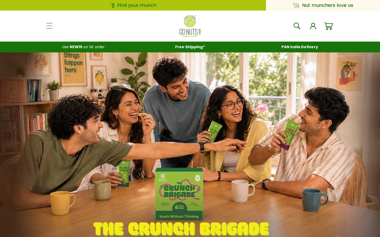 gonuts.in homepage screenshot