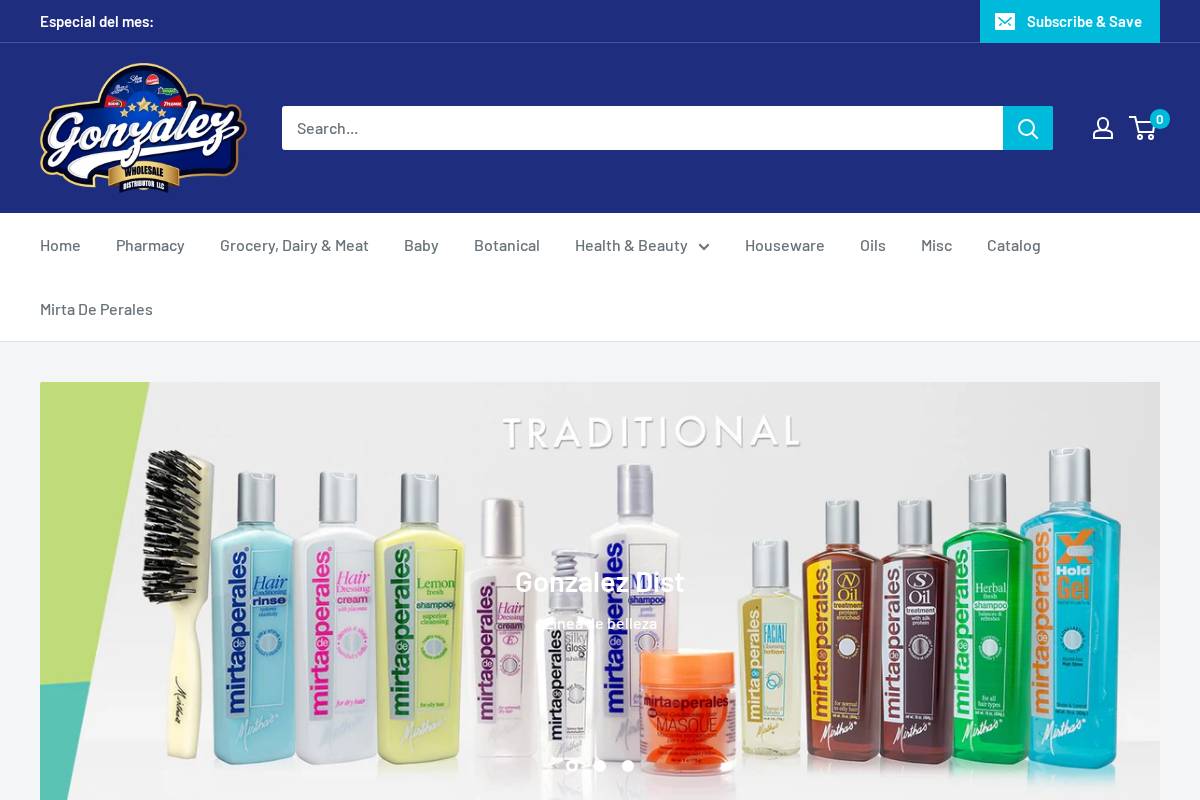 Gonzalezdist homepage screenshot