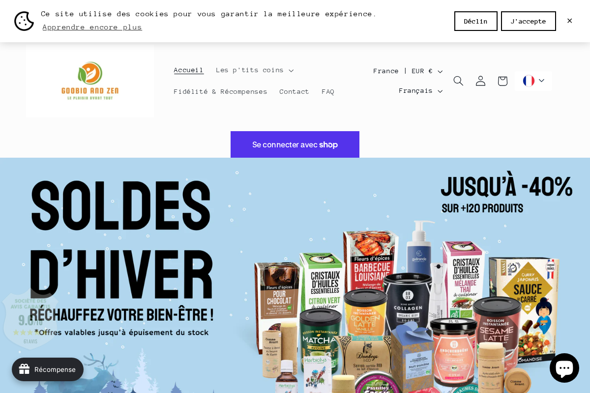 goobio-and-zen homepage screenshot