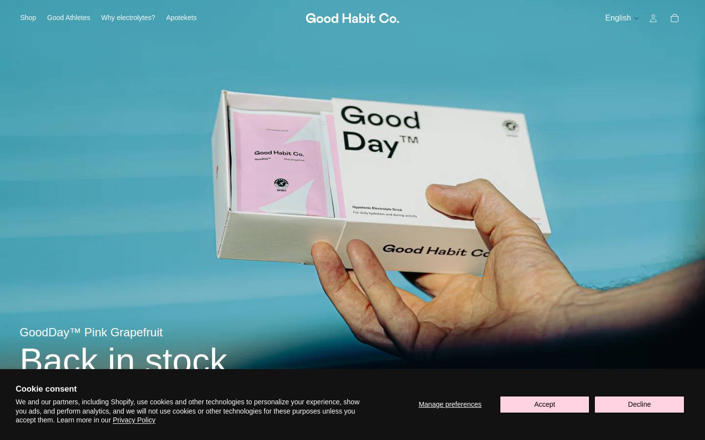 Good Habit homepage screenshot