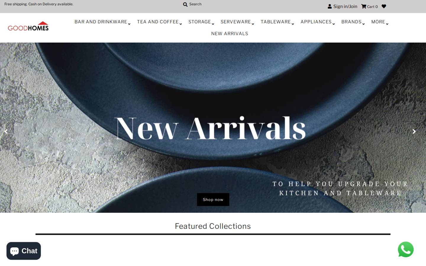 good-homes.in homepage screenshot