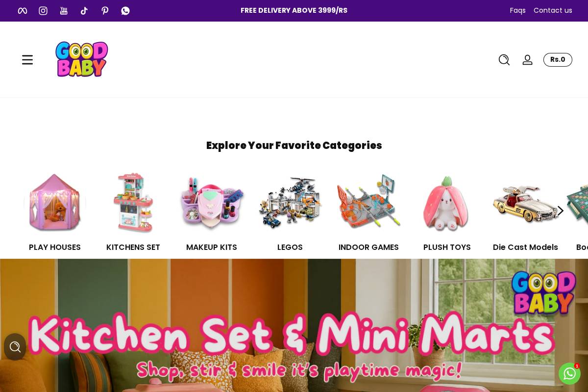 goodbabypakistan.com homepage screenshot