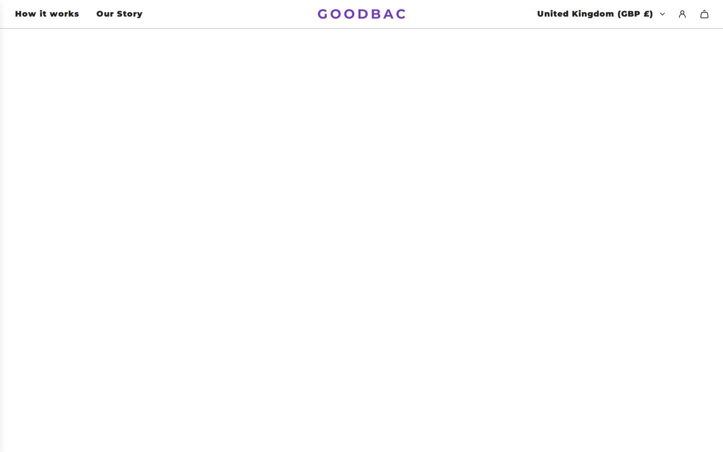 goodbac.com homepage screenshot