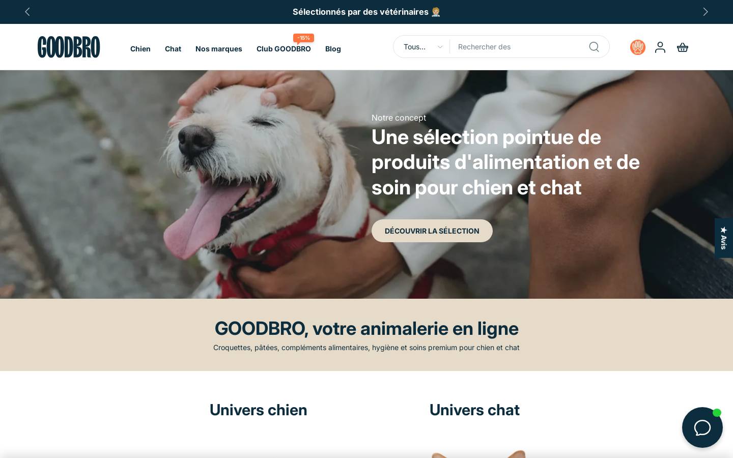 Goodbro homepage screenshot