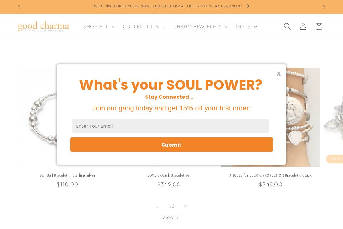 goodcharma.com homepage screenshot