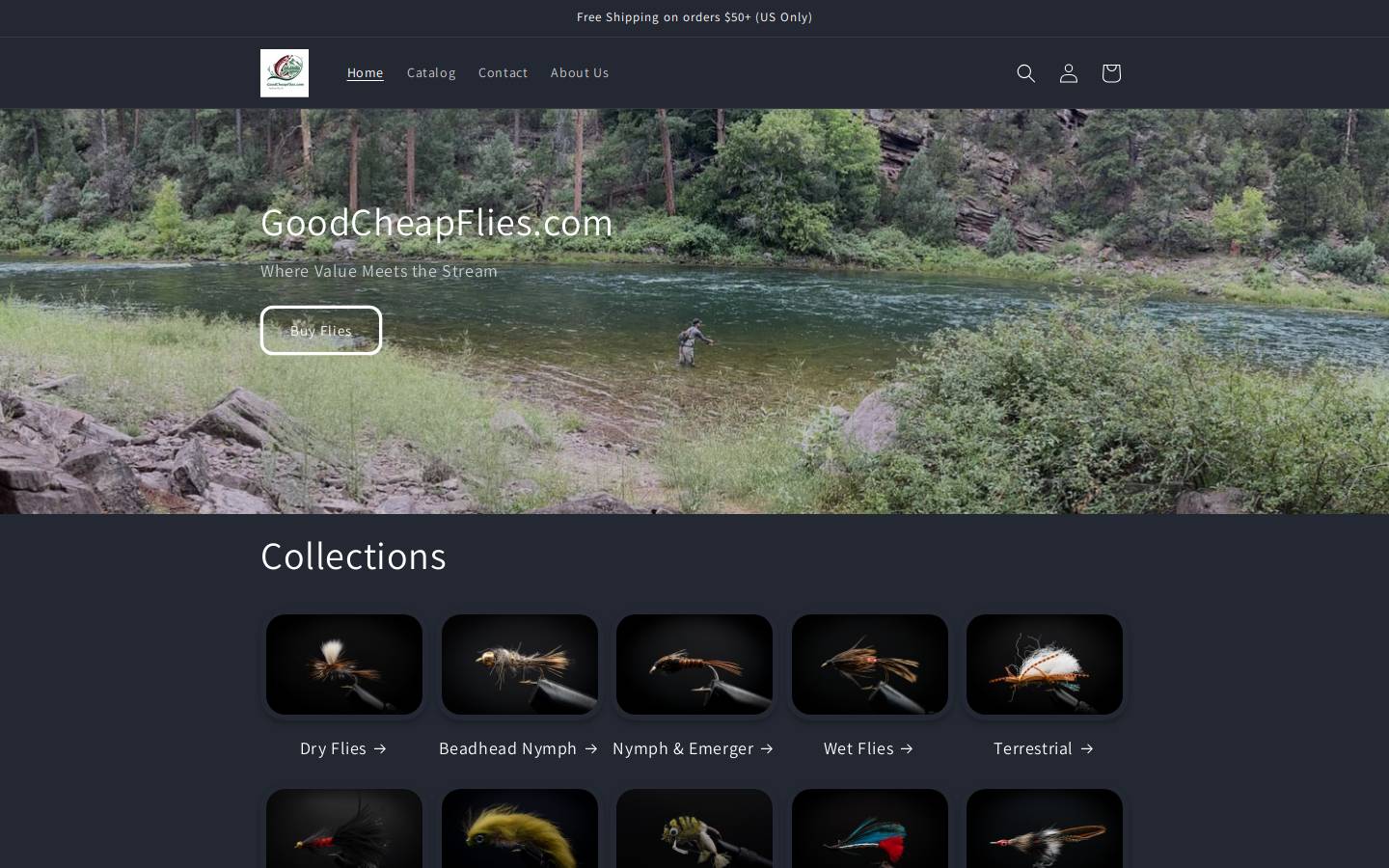 goodcheapflies.com homepage screenshot