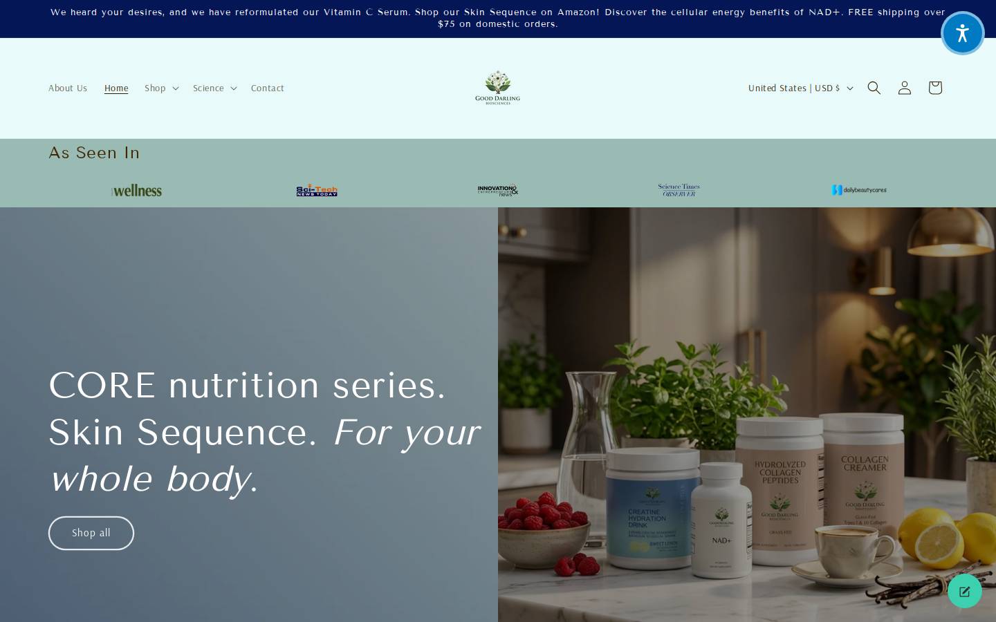 gooddarling.com homepage screenshot