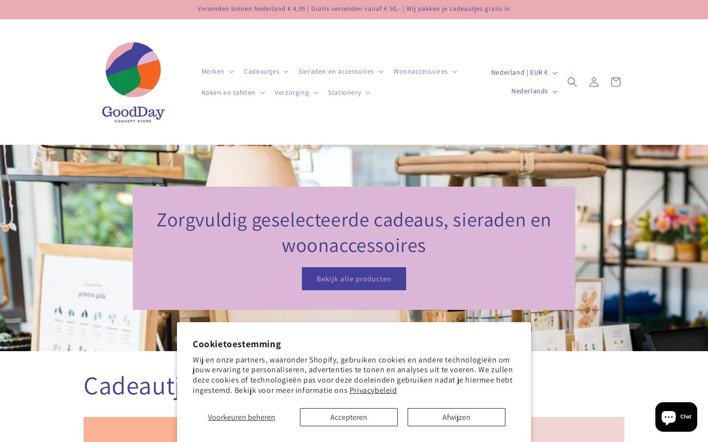 gooddayconceptstore.com homepage screenshot