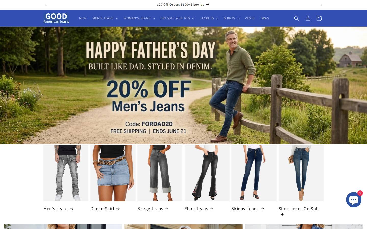 gooddenimjeans.com homepage screenshot