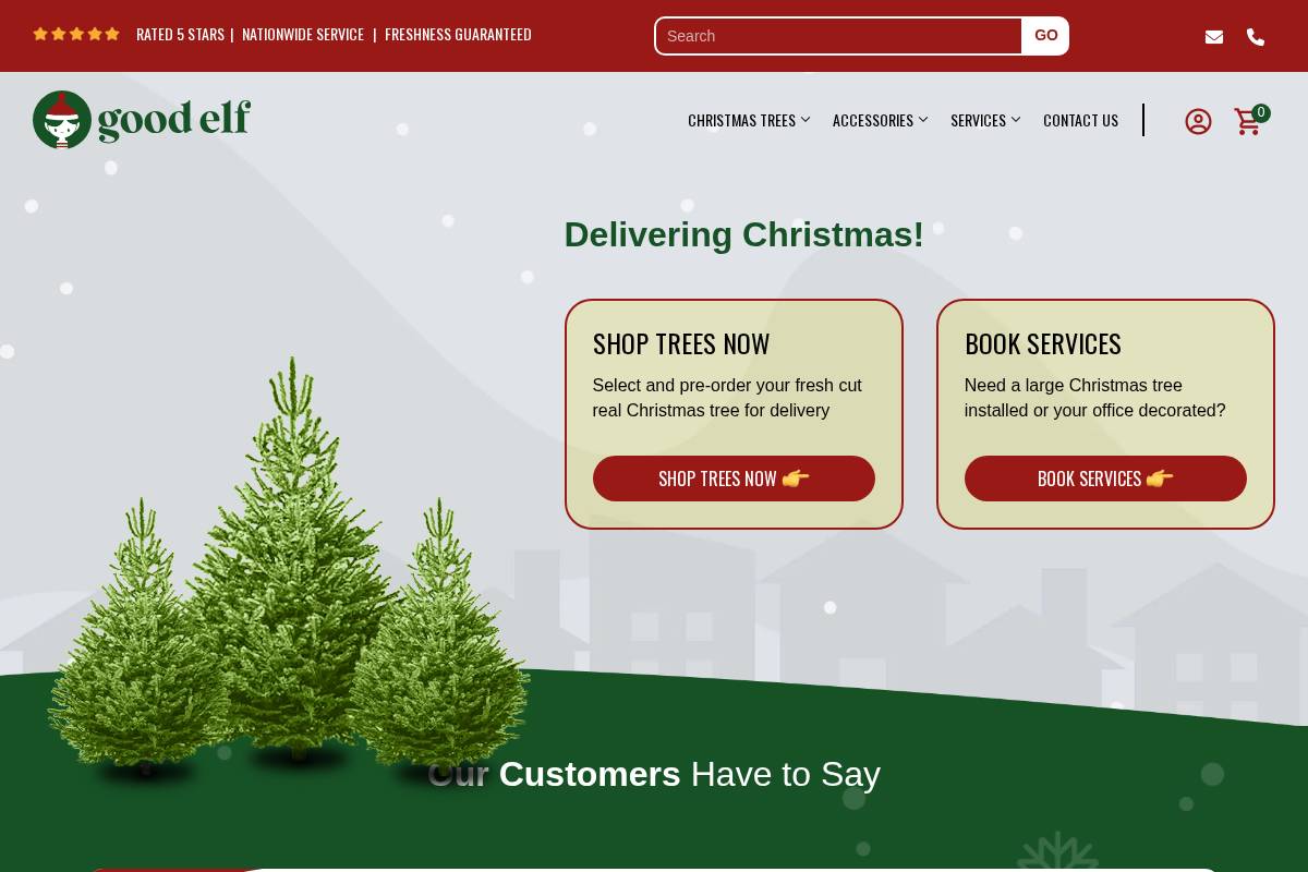 Good Elf homepage screenshot