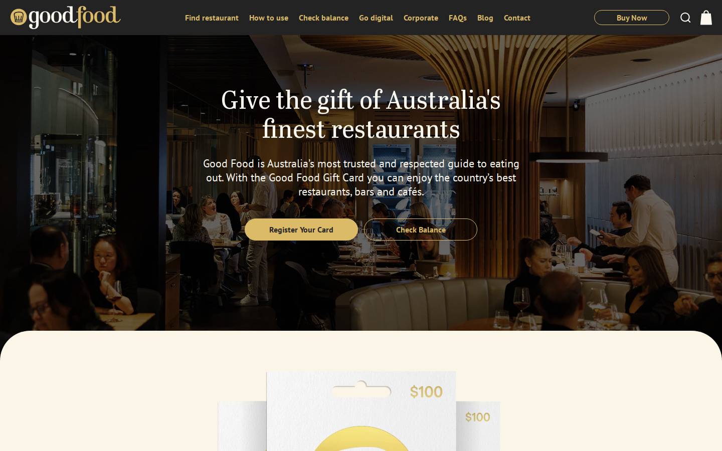 goodfood.gift homepage screenshot
